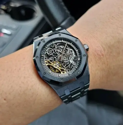 Audemars_piguet Royal Oak Skeleton Automatic Black-Black 